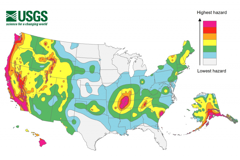 MAP - USA Earthquake Hazard Map (USGS, 2014).jpg
